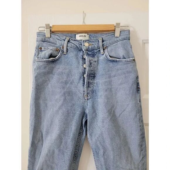 Agolde Nico High Rise Slim Jean in Cliffside 26 $178 - Picture 4 of 8
